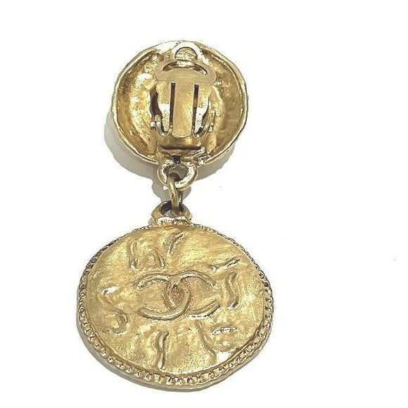 Chanel Coin Motif Earrings - Picture 3 of 6